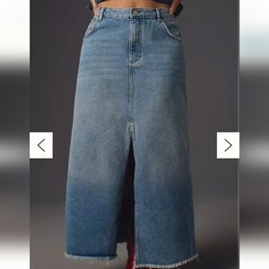 Anthropologie Denim Skirt